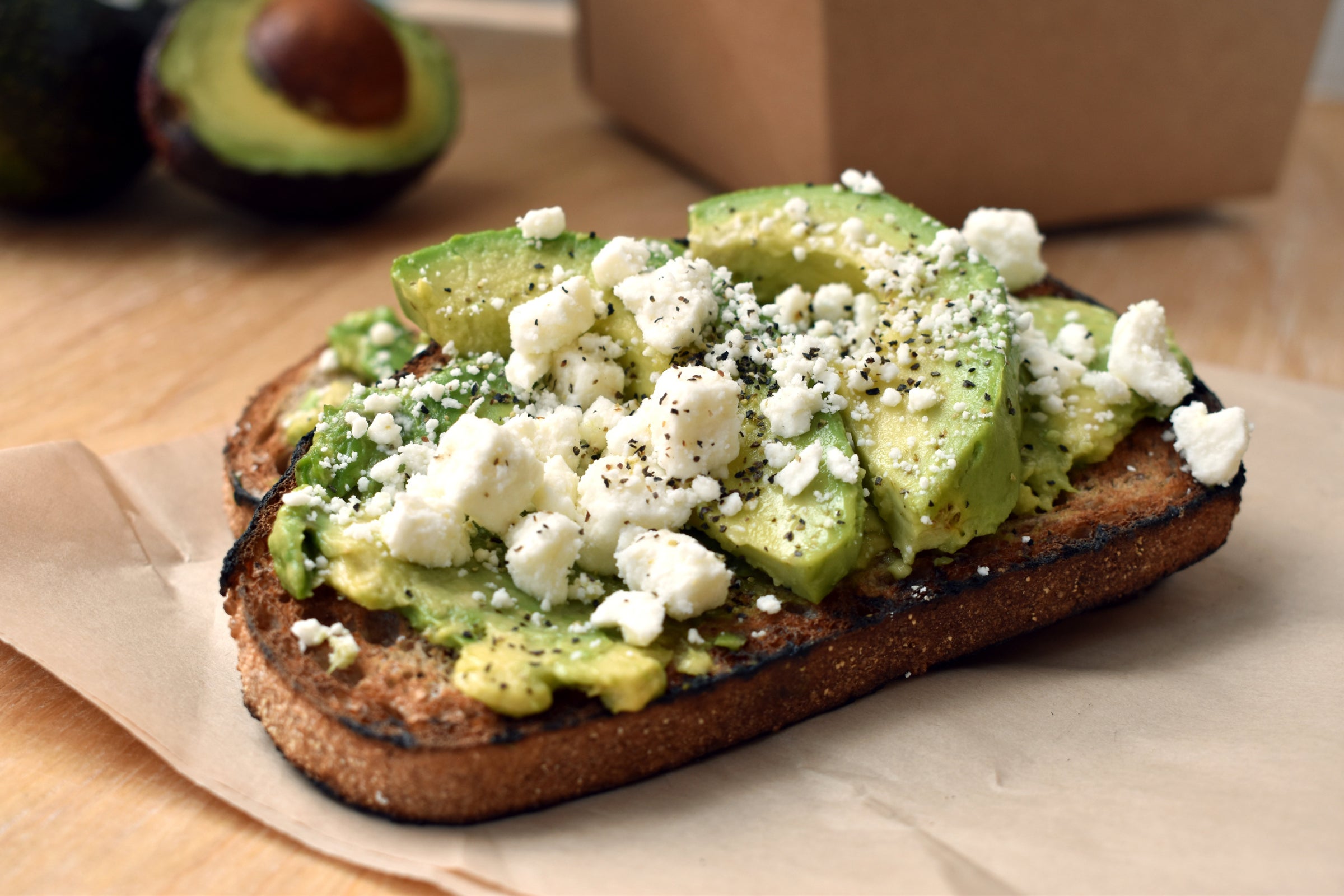 Avocado Toast w/ Feta and Everything seasoning Local - Main Image